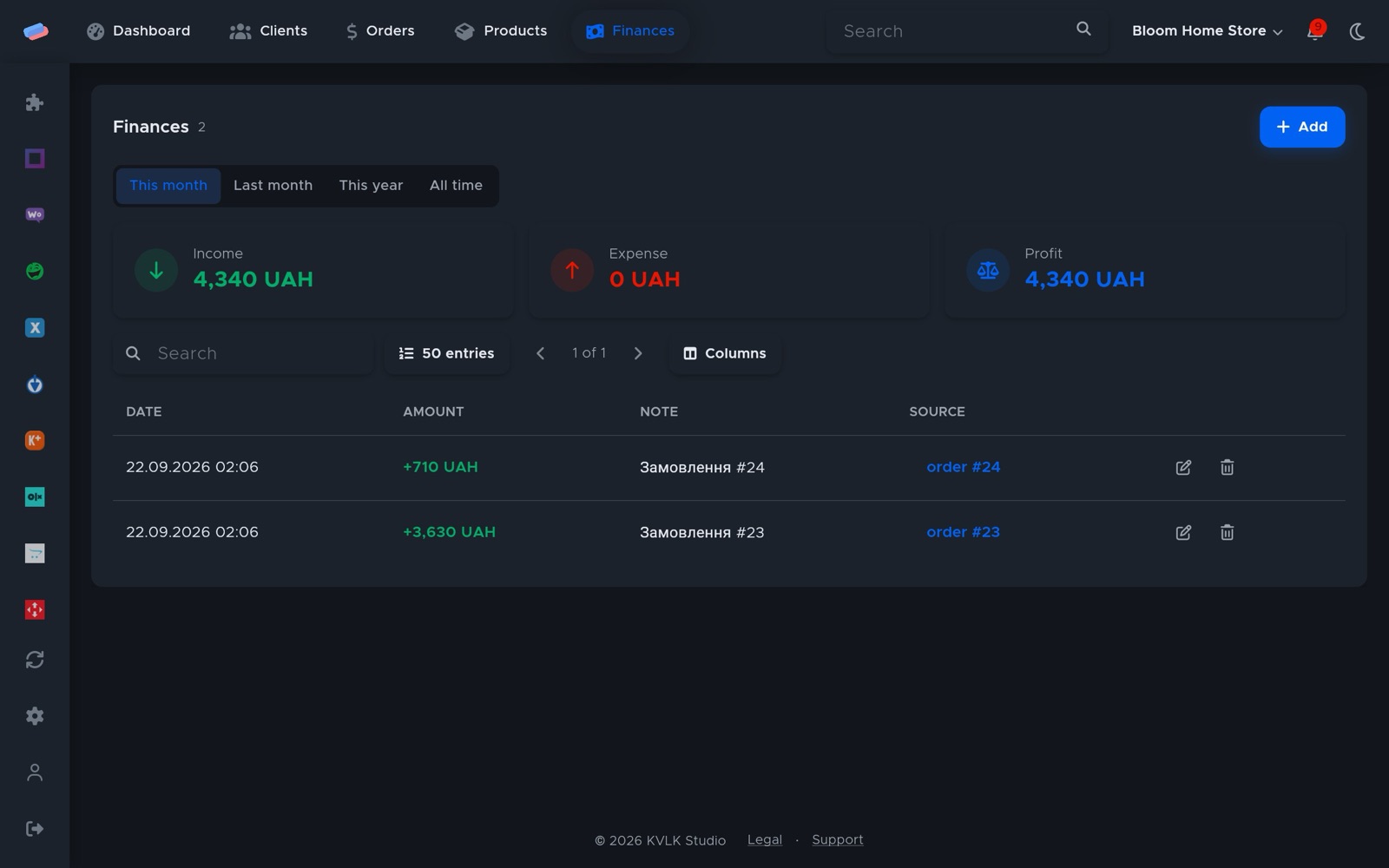 Where “monobank statement” works: how it looks in anyCRM